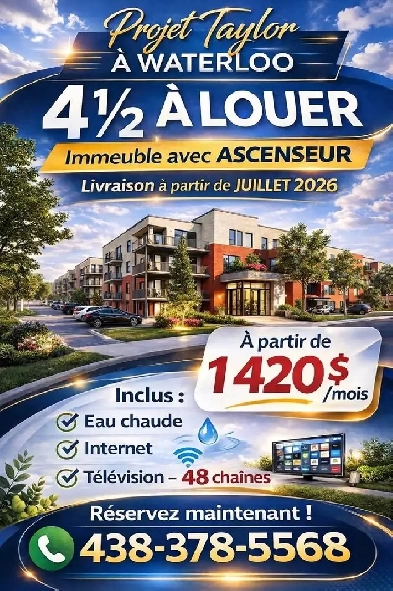 Appartement  louer  Waterloo Centre ville  Ascenseur