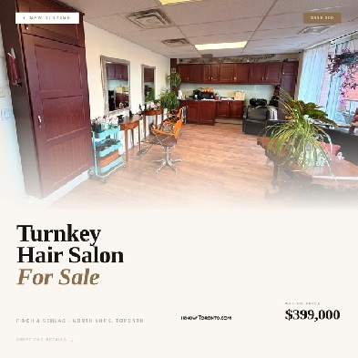 New Listing  Turnkey Hair Salon For Sale  North York Toronto