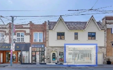 Prime Queen St E Retail   1000 Sq Ft  Full Glass Frontage
