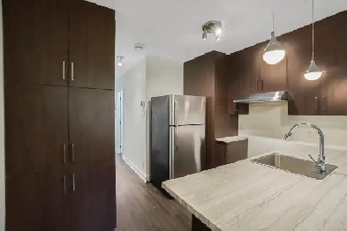 Magnifique 3 1/2 rénové dernier étage   terrasse – 1100$ Image# 2