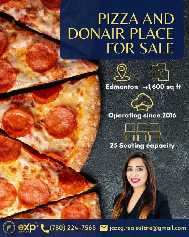 PIZZA AND DONAIR PLACE FOR SALE IN EDMONTON