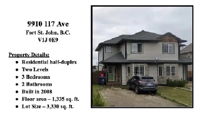 FOR SALE - 9910 117 ave