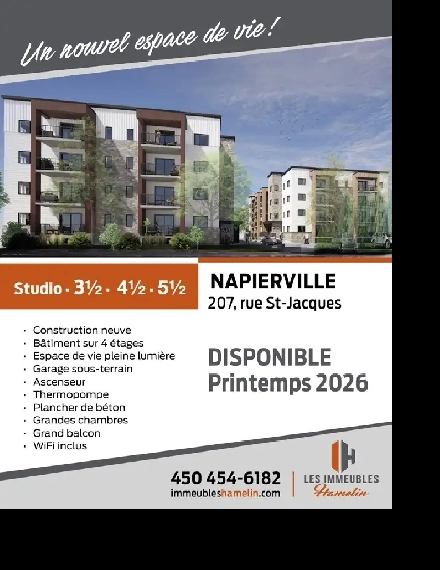 Superbe condo locatif  4   Napierville