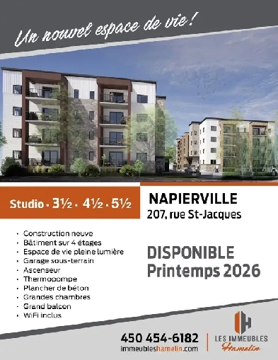 Superbe condo locatif  5   Napierville