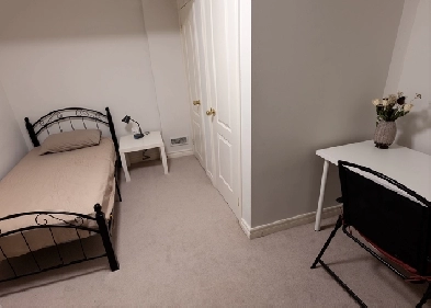 2 Single Bedrooms for Rent in WO Basement in Markham  Shared