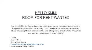 ROOM FOR RENT