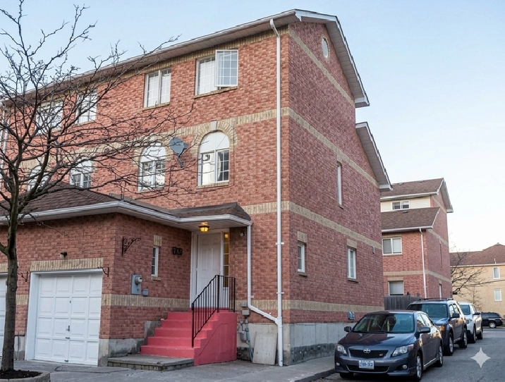 4 bed 2 bath 2 parking townhouse for rent