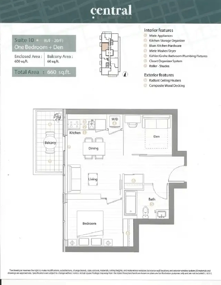1 1 downtown core furnished condo rental