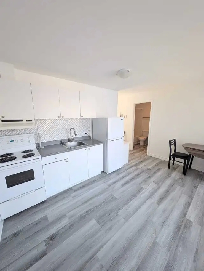 2 et demi meublé, chauffé et éclairé