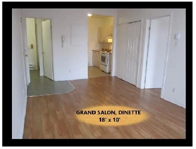 3 1/2 Centre-ville Trois Rivières 402 P.C.