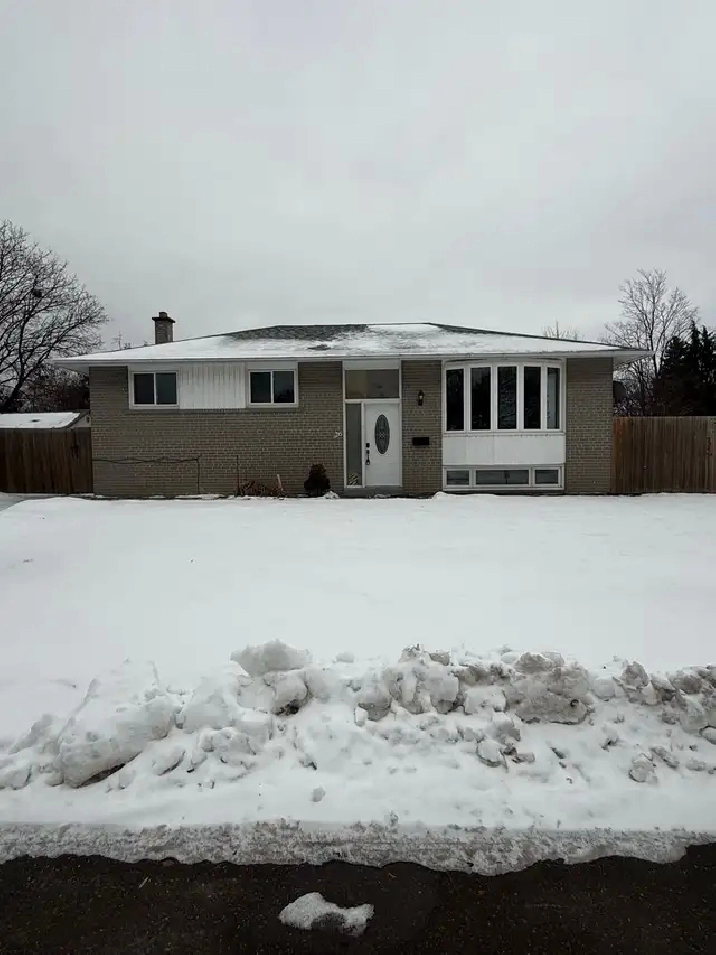 Upper Detached Bungalow for Lease Brampton