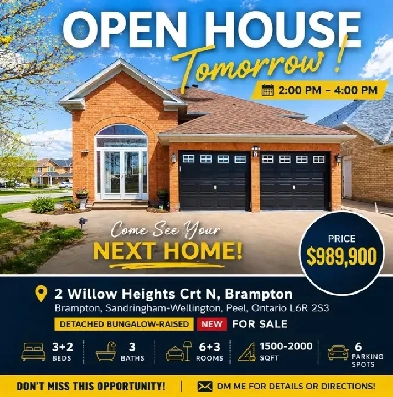 OPEN HOUSE 2-4PM ON APRIL 4,2026