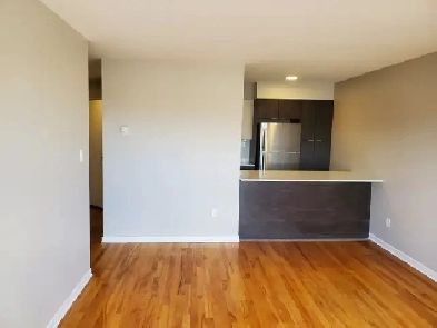 1 bedrm apt, June 1st, quiet south end building, top floor