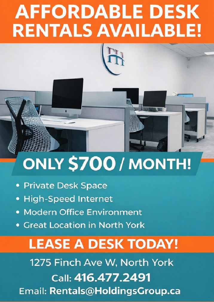 Professional Desk Space for Rent