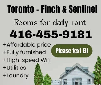 Toronto some day rental rooms