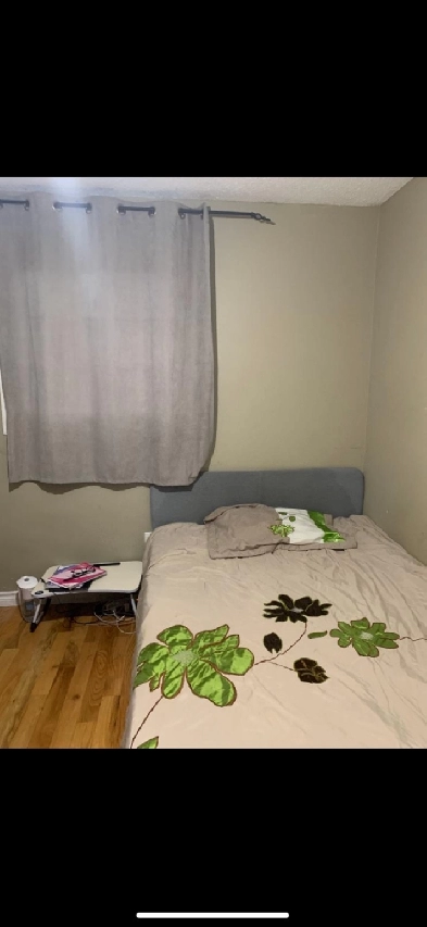 Spacious bedroom available from  May 1st .