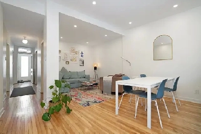 Grand RDC 3 chambres avec Jardin - Métro Beaubien