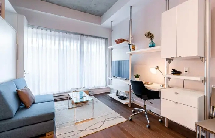 Fully Furnished Studio  |  $1,500 | Griffintown - TOUT INCLUS