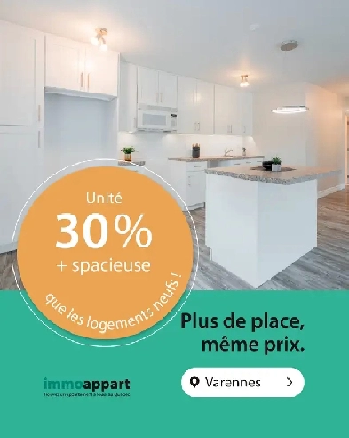 4 1/2,a,louer,Rive Sud,Varennes,4.5,34 Aqueduc,1 mois gratuit,