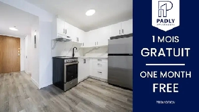 1 MOIS GRATUIT - Centre-ville Mtl Studio & 3 1/2 Gym, piscine…