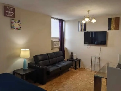 Furnished bachelor studio, Eglinton Station, May 1