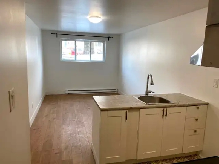 3 1/2 rénové avec électroménagers une chambre fermée près metro