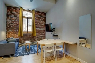 Loft entièrement meublé à louer Vieux-Québec septembre 2022