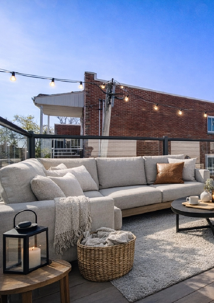 3 ½ with big Terrace | 5 min to YUL | Pet friendly | A/C| INET