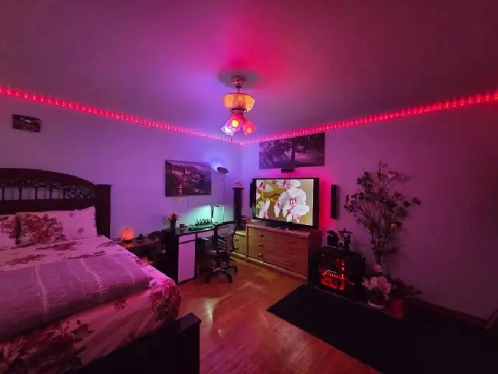 master bedroom with attached washroom