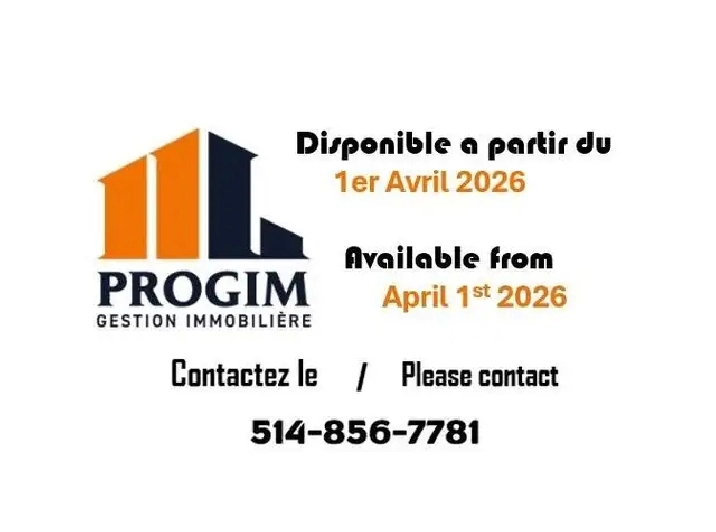 1 CH - 1 SDB - Montréal - $1,250 /mo