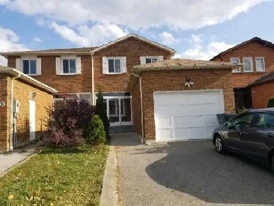 FULL 3 BEDROOM RECENTLY RENOVATED TOWNHOUSE RENTAL IN BRAMPTON