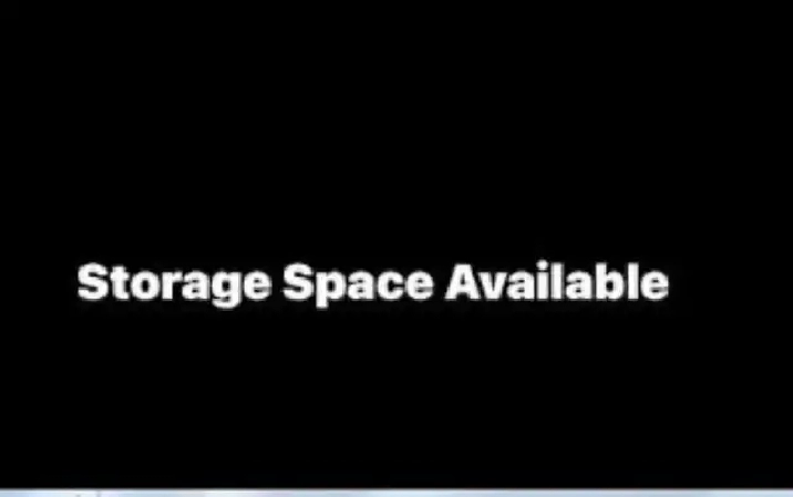 Storage Space Available