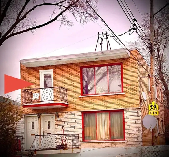 À louer  trèsbeau & Grand 5 ½ avec 3 chambres en face d’un parc