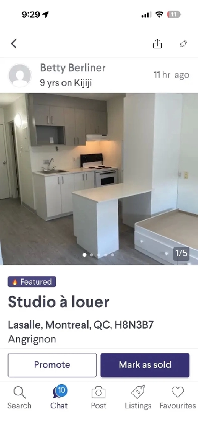studio formidable à louer avec tout inclus