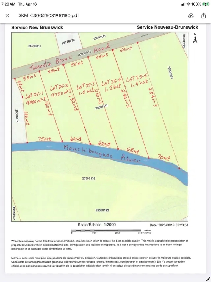 3 Waterfront lots for sale in Kouchibouguac on the River