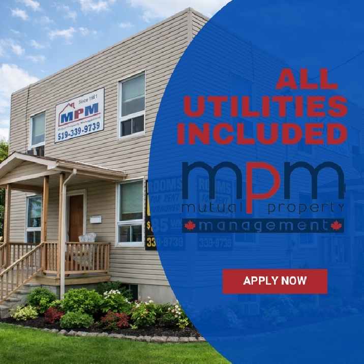 Furnished Bachelor for Rent Downtown Sarnia @ 104 Vidal St S