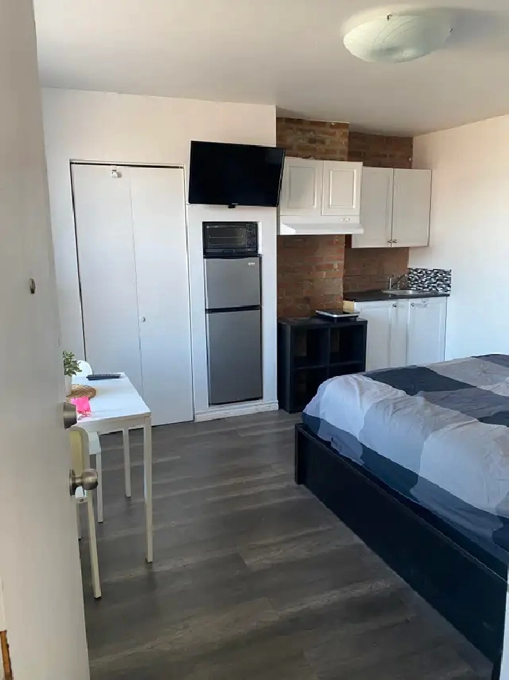 Métro Berri studio meublé 1er mai 2026