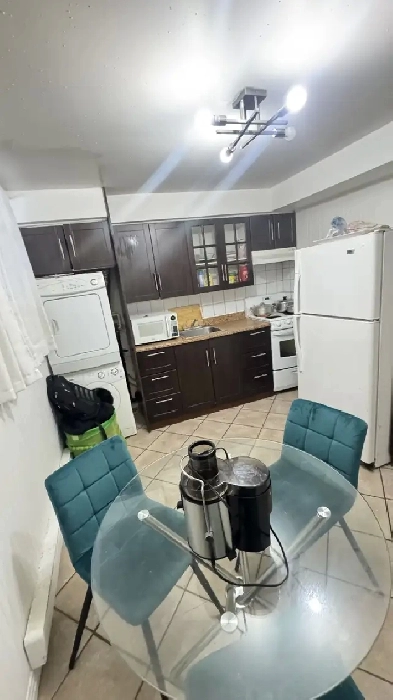 Lasalle: Beau 3 1/2 semi sous-sol, 4 électros,Juillet