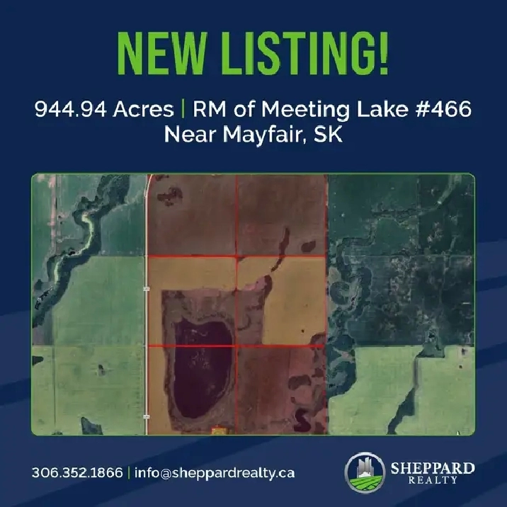944.94 Acres | RM of Meeting Lake # 466 | Near Mayfair, SK