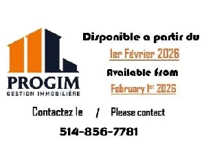 1 CH - 1 SDB - Châteauguay - $1,375 /mo