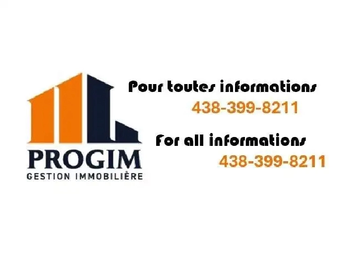 1 CH - 1 SDB - Châteauguay - $1,375 /mo