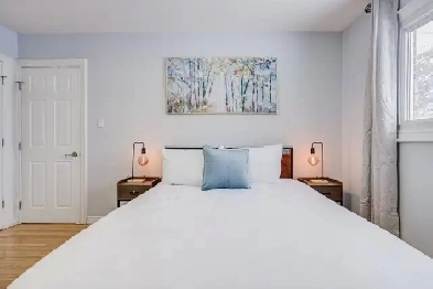 3 Bed 2 Bath House North York, Furnished, Free Wifi and parking