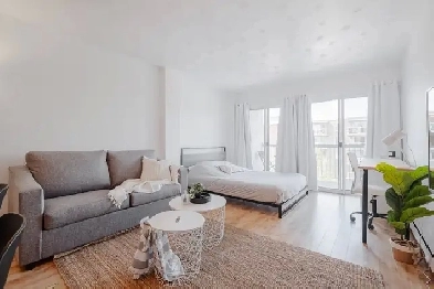 Loft entièrement meublé à louer Sainte-Foy / Sillery avril 2025