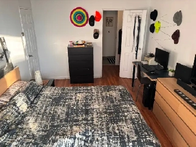 Grande chambre intime (toilette, balcon pour soi) metro Papineau