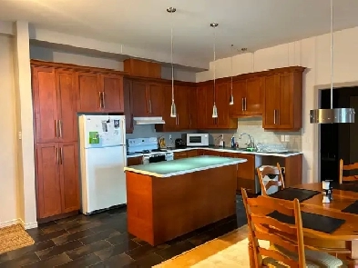 3 1/2  inclus 5 électros, garage, air/clim 1er juin, 1700$/mois