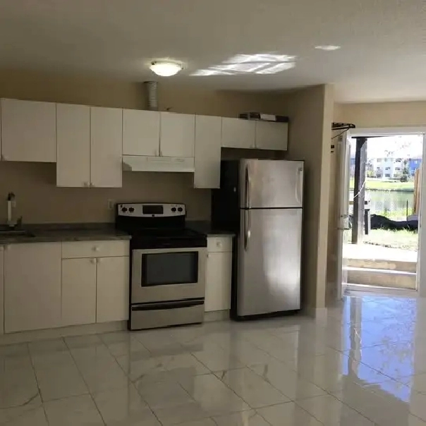 Bright, clean, Mainfloor 2 BR suite Liv room, on lake, All inclu