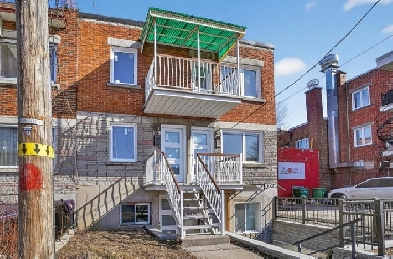 5 ½ rénové, lumineux – RDC – Métro à 5 min – 1950$/mois