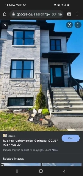 Haut du duplex sur 2 étages à louer : 3 chambres pour 1 er juill