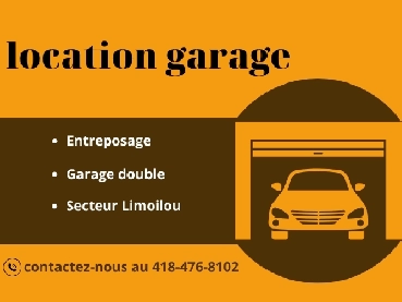 GARAGE DOUBLE - Entreposage, Travaux Légers