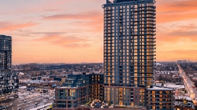 FOR LEASE: Brand-new 1-bedroom   den suite with 631 sq. ft.